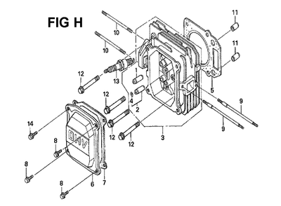 Fig-4 Diagram and Parts List for GXV160H2 Type SFY1 Honda Engine