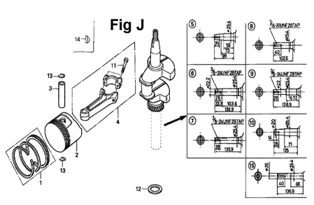Fig-2 Diagram and Parts List for GXV160K1 Type N52 Honda Engine