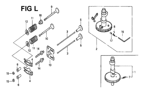 Fig-9 Diagram and Parts List for GXV140 Type MAH Honda Engine