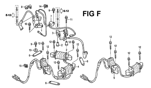 Fig-5 Diagram and Parts List for GXV530 Type SXE2 Honda Engine