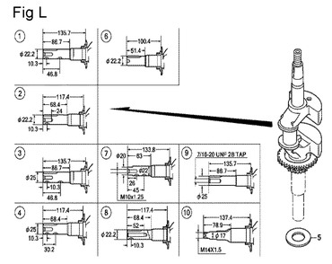 Fig-12 Diagram and Parts List for GCV160A Type A1AE Honda Engine