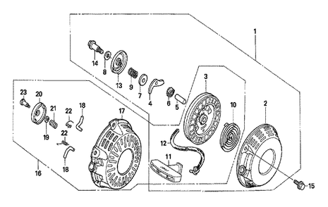 Fig-0 Diagram and Parts List for GX120T1 Type PM Honda Engine