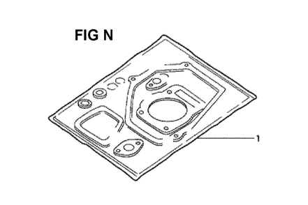 Fig-10 Diagram and Parts List for GXV340K2 Type DN Honda Engine