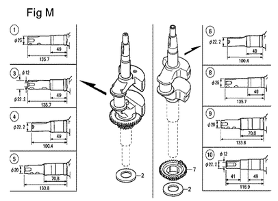 Fig-13 Diagram and Parts List for GCV190LA Type S3A Honda Engine