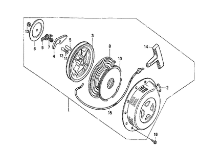 Fig-0 Diagram and Parts List for GX160K1 Type QVL Honda Engine