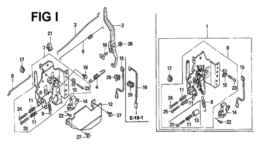 Fig-5 Diagram and Parts List for GXV160H2 Type N6 Honda Engine