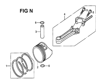 Fig-14 Diagram and Parts List for GCV190LA Type BHH Honda Engine