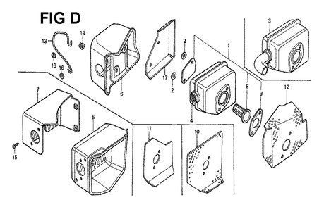 Fig-2 Diagram and Parts List for GXV160 Type P Honda Engine