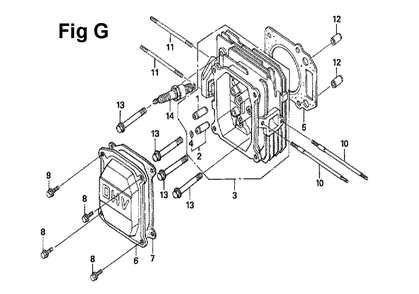 Fig-6 Diagram and Parts List for GXV160UH2 Type N1 Honda Engine