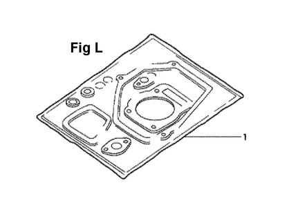 Fig-5 Diagram and Parts List for GXV160K1 Type N52 Honda Engine