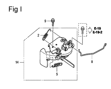 Fig-9 Diagram and Parts List for GCV160A Type R1A Honda Engine