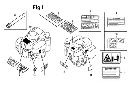 Fig-4 Diagram and Parts List for GXV160UH2 Type N1 Honda Engine