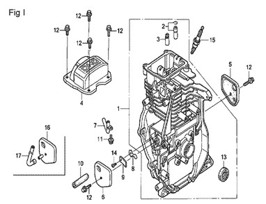 Fig-9 Diagram and Parts List for GX100U Type QA2 Honda Engine