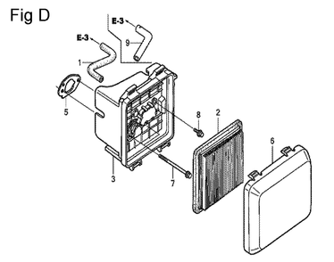 Fig-4 Diagram and Parts List for GCV160 Type A2R Honda Engine