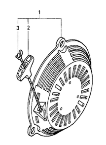 Fig-0 Diagram and Parts List for GC190A Type SHE6 Honda Engine