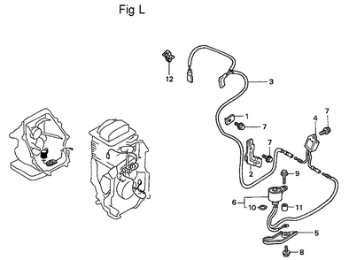 Fig-12 Diagram and Parts List for GC160 Type WME2 Honda Engine