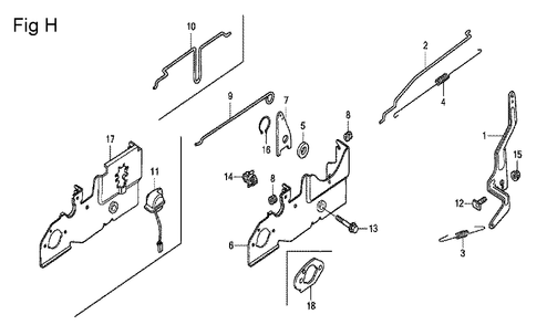 Fig-8 Diagram and Parts List for GCV160A Type S3A2 Honda Engine