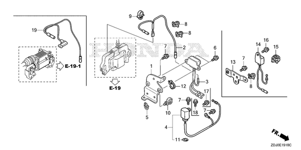 Oil Alert - Oil Level Switch Diagram and Parts List for GXR120UT (Type QXBR)(GCCDT-2000001-9999999) Honda Engine