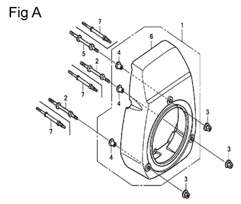 Fig-1 Diagram and Parts List for GC135 Type QHE Honda Engine