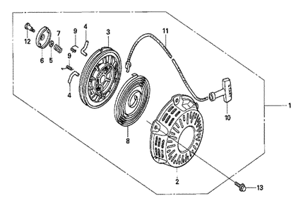 Fig-0 Diagram and Parts List for GX120U1 Type QX4 Honda Engine
