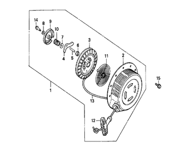 Fig-0 Diagram and Parts List for GX240 Type QAC Honda Engine