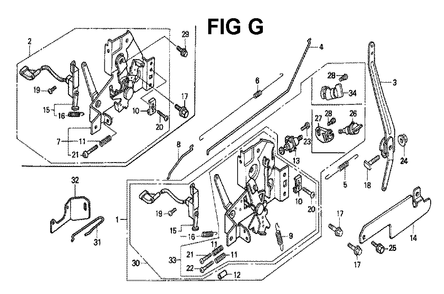 Fig-10 Diagram and Parts List for GXV140 Type N1S Honda Engine