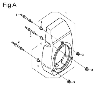 Fig-1 Diagram and Parts List for GC190A Type QHU Honda Engine