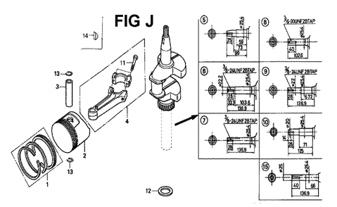 Fig-3 Diagram and Parts List for GXV160K1 Type N5C Honda Engine