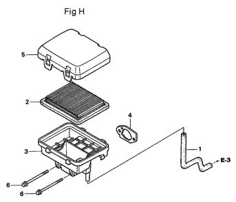 Fig-8 Diagram and Parts List for GC160A Type QEA Honda Engine