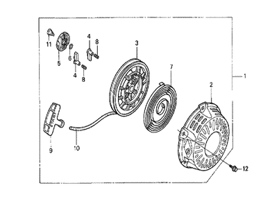 Fig-0 Diagram and Parts List for GX120K1 (DKR)(43-9099999) Honda Engine