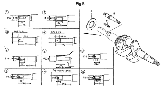 Fig-2 Diagram and Parts List for GC160A Type QHAF Honda Engine