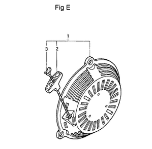 Fig-5 Diagram and Parts List for GC190A Type QHA2 Honda Engine