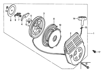 Fig-0 Diagram and Parts List for GX140 Type LJ Honda Engine