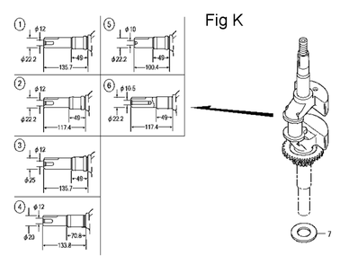 Fig-11 Diagram and Parts List for GCV160LA Type N7A1 Honda Engine