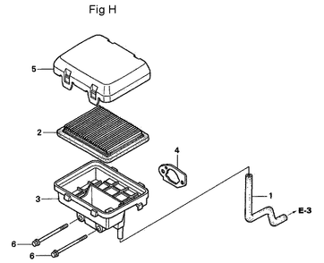 Fig-8 Diagram and Parts List for GC160A Type PHA Honda Engine