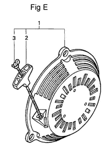 Fig-5 Diagram and Parts List for GC160 Type VXA Honda Engine