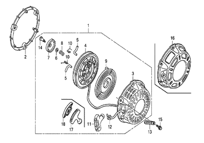 Fig-0 Diagram and Parts List for GX200UT Type QXB2 Honda Engine