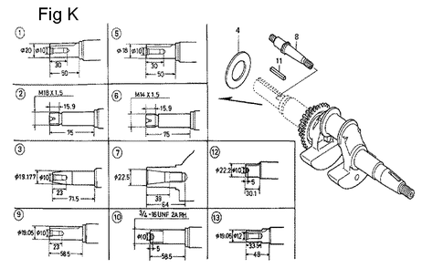 Fig-11 Diagram and Parts List for GC160 Type SHE5 Honda Engine