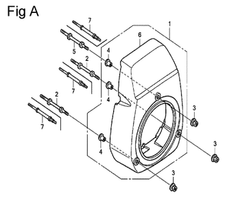 Fig-1 Diagram and Parts List for GC135 Type VXJ Honda Engine