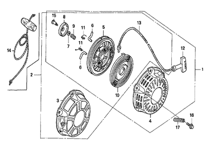 Fig-0 Diagram and Parts List for GX160K1 Type LJG Honda Engine