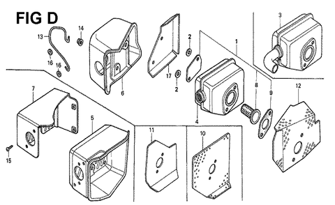 Fig-6 Diagram and Parts List for GXV160K1 Type SFY1 Honda Engine