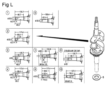 Fig-12 Diagram and Parts List for GCV160A Type N5MF Honda Engine