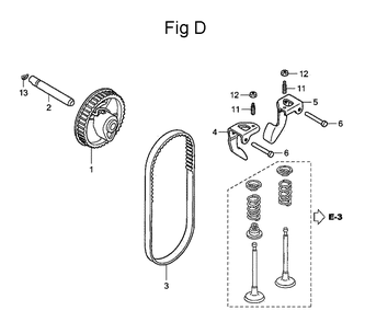 Fig-4 Diagram and Parts List for GC160 Type QHA2 Honda Engine