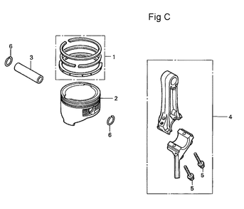 Fig-3 Diagram and Parts List for GC160 Type WME2 Honda Engine