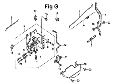 Fig-6 Diagram and Parts List for GXV160UA1 Type N1AH Honda Engine