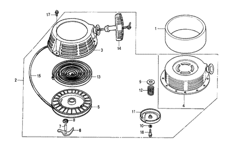 Fig-0 Diagram and Parts List for GXV270 Type DN Honda Engine