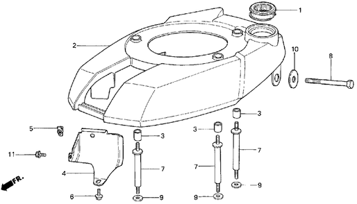 Part Location Diagram of 90402-921-000 Honda Washer (6Mm)