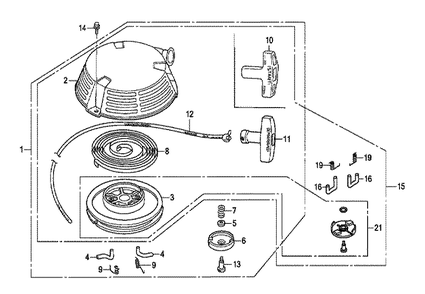 Fig-0 Diagram and Parts List for GXV160H2 Type SFN1 Honda Engine