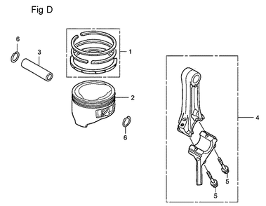 Fig-4 Diagram and Parts List for GC160LA Type QHC Honda Engine