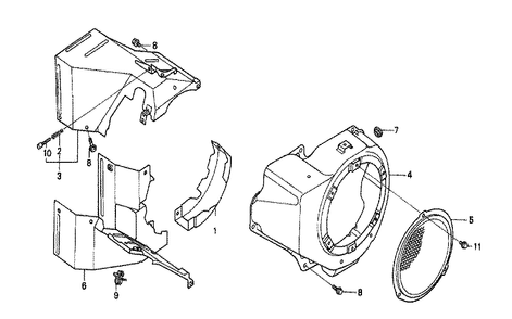 Fig-0 Diagram and Parts List for GX240K1 Type EDS5 Honda Engine
